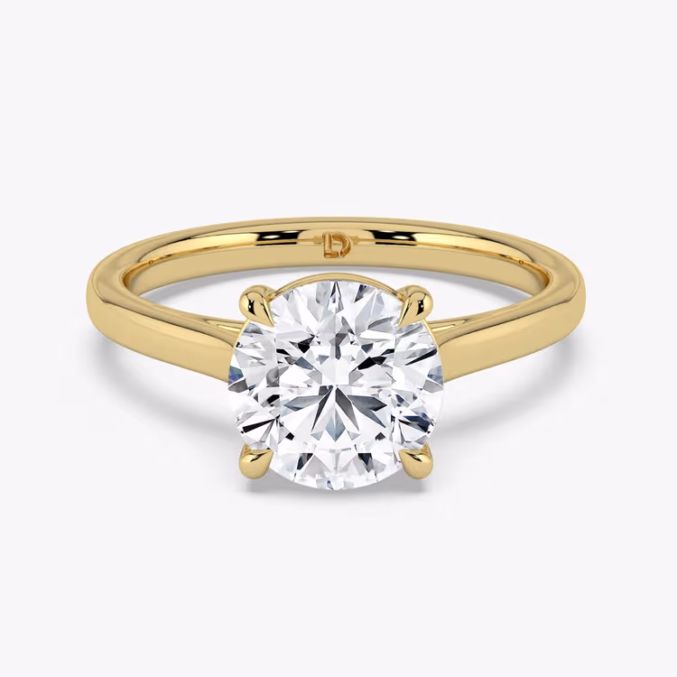 HAILEY | 4 claw round solitaire engagement ring