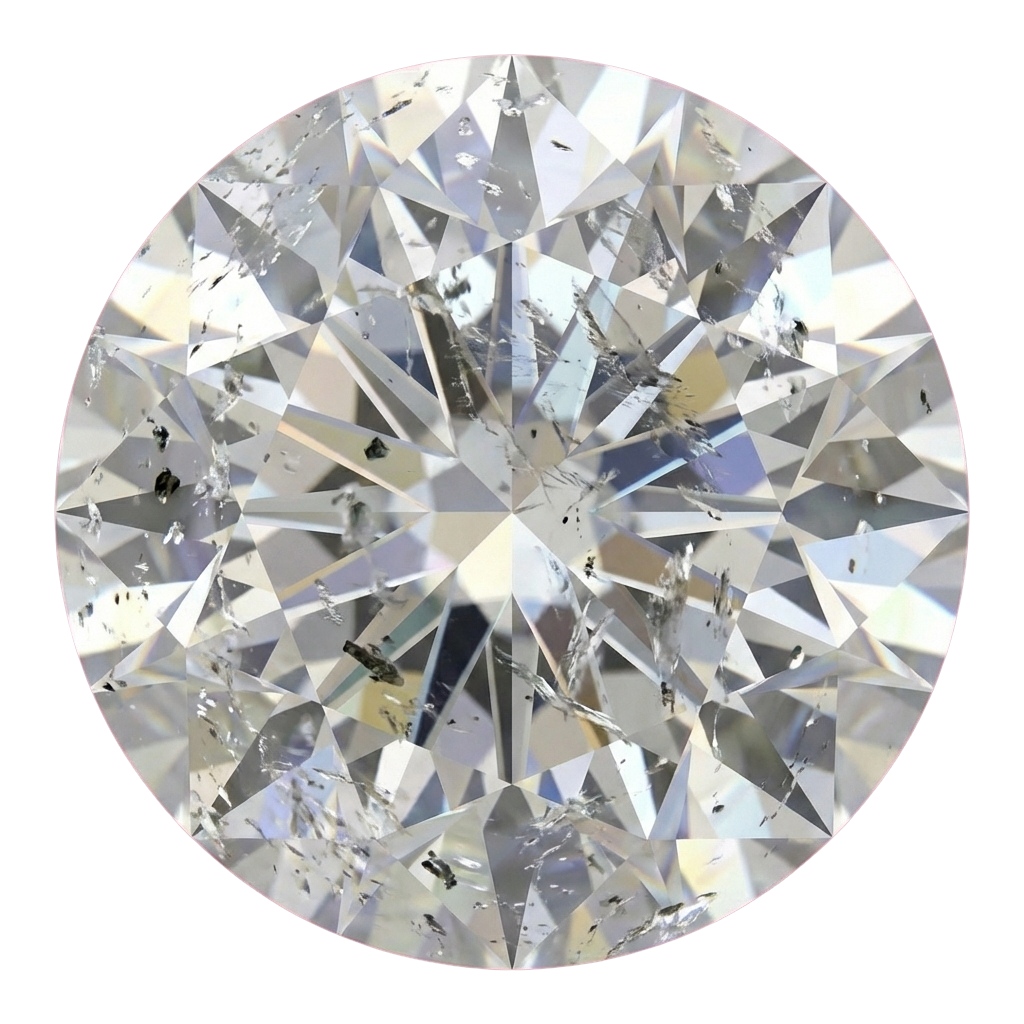 Diamond showing inclusions