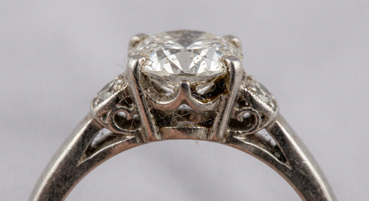 Ring showing lots of dirt