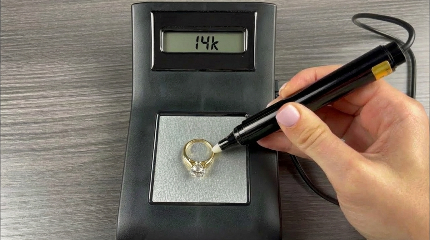 Electronic gold tester 14k