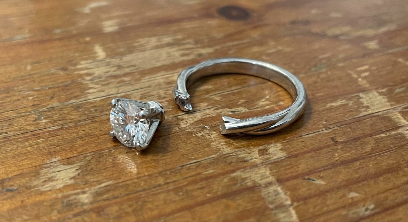 Broken engagement ring