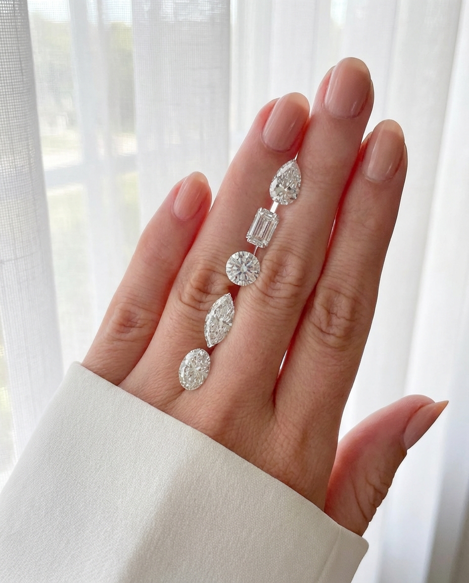 Is a 2ct stone considered big, round, marquise, pear, emerald all at 2ct. 