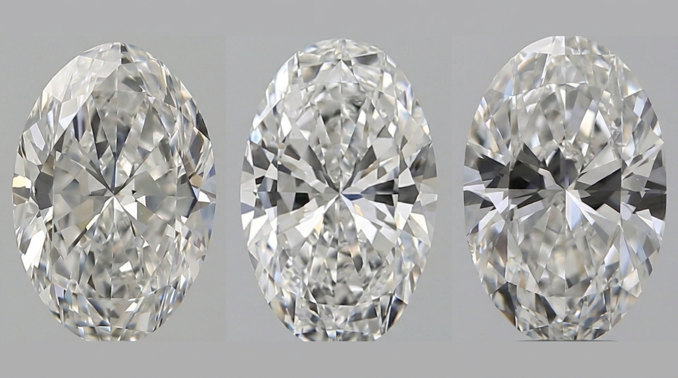 Oval showing bow tie effect