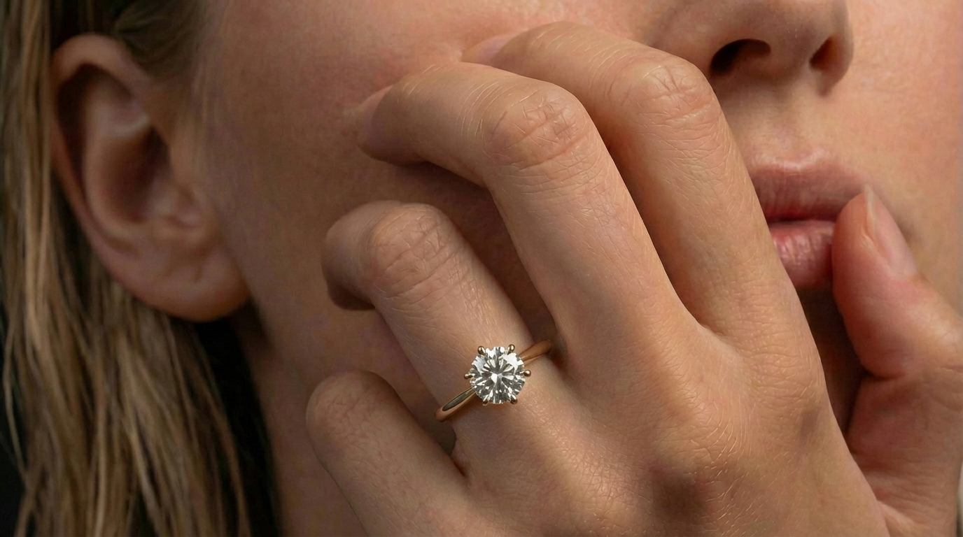 Six claw round Engagement Ring