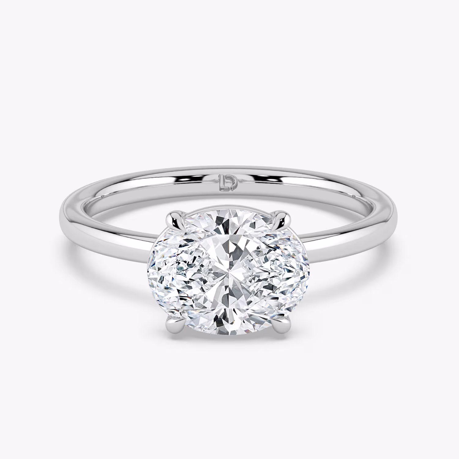 KATY | oval east-west solitaire engagement ring